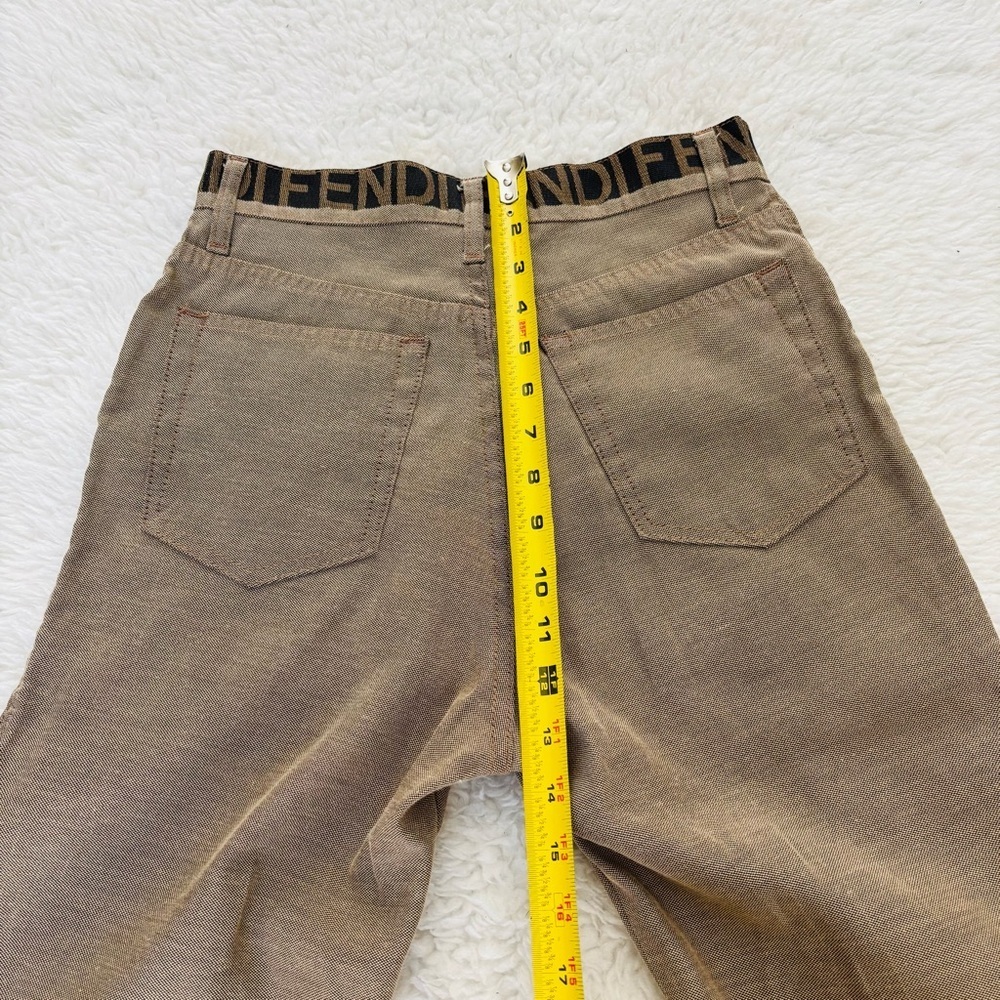Fendi High Waist Women’s Tan Pants size EU 43 US 29 - Picture 9 of 16